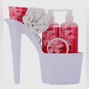 Japanese Cherry Blossom Bath & Body Set - Pink